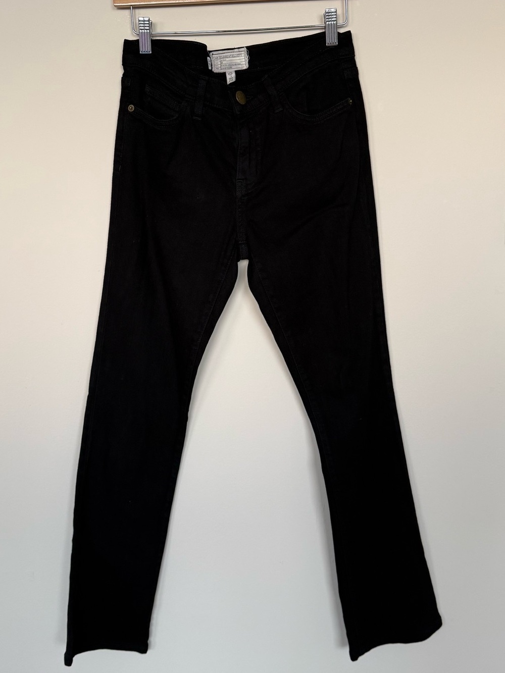 Current Elliott The Slim Boot Black Jeans Size 28